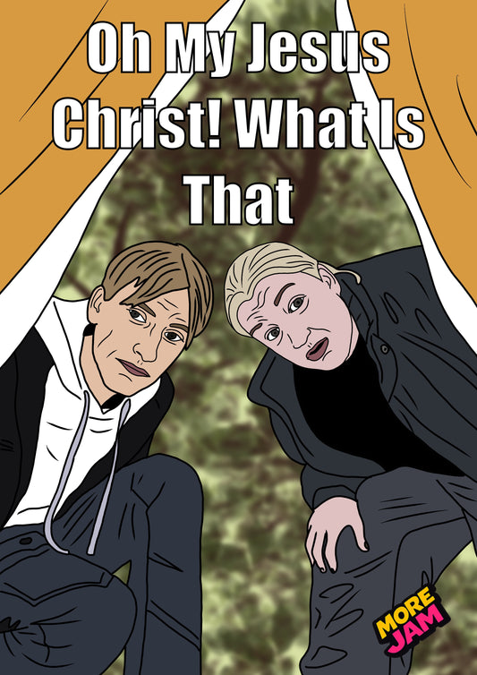 Kerry & Kurtan Jesus Christ | Funny This Country Birthday Card | More Jam