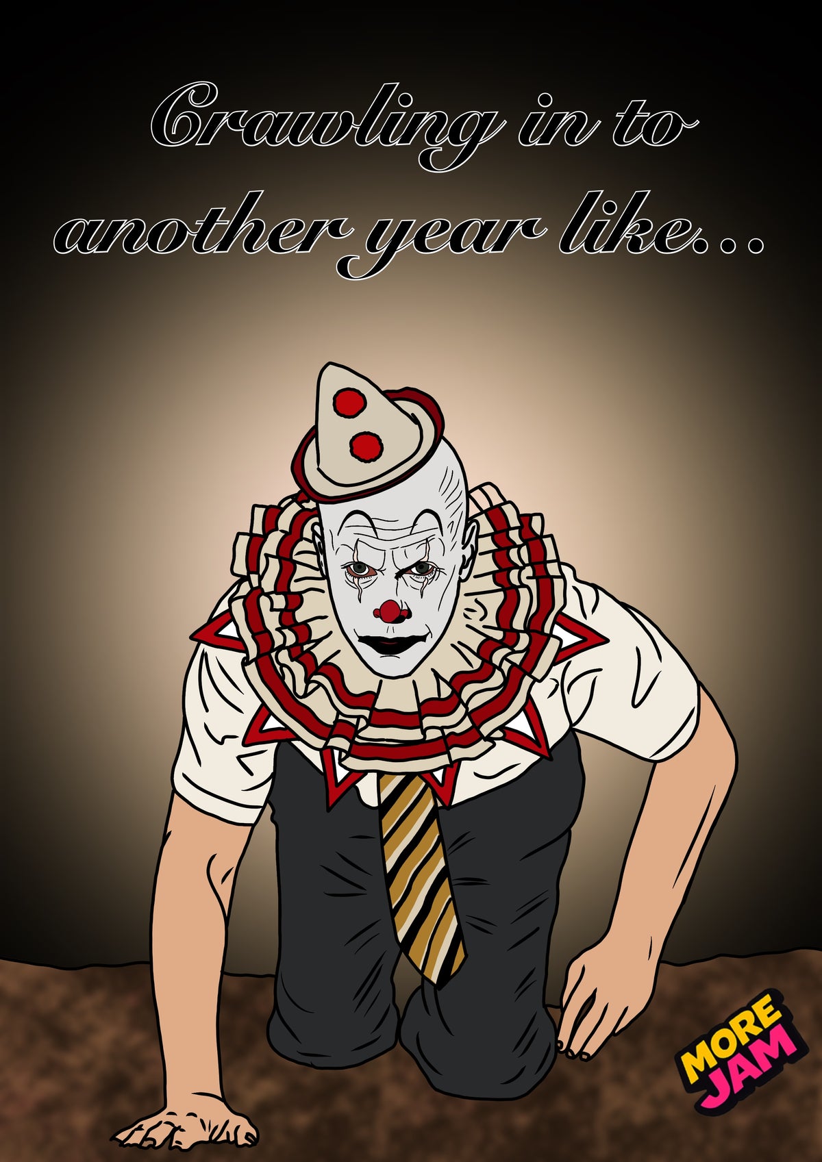 Widows Bay Willy The Clown Crawling In To Another Year Card | Funny Birthday Card | More Jam
