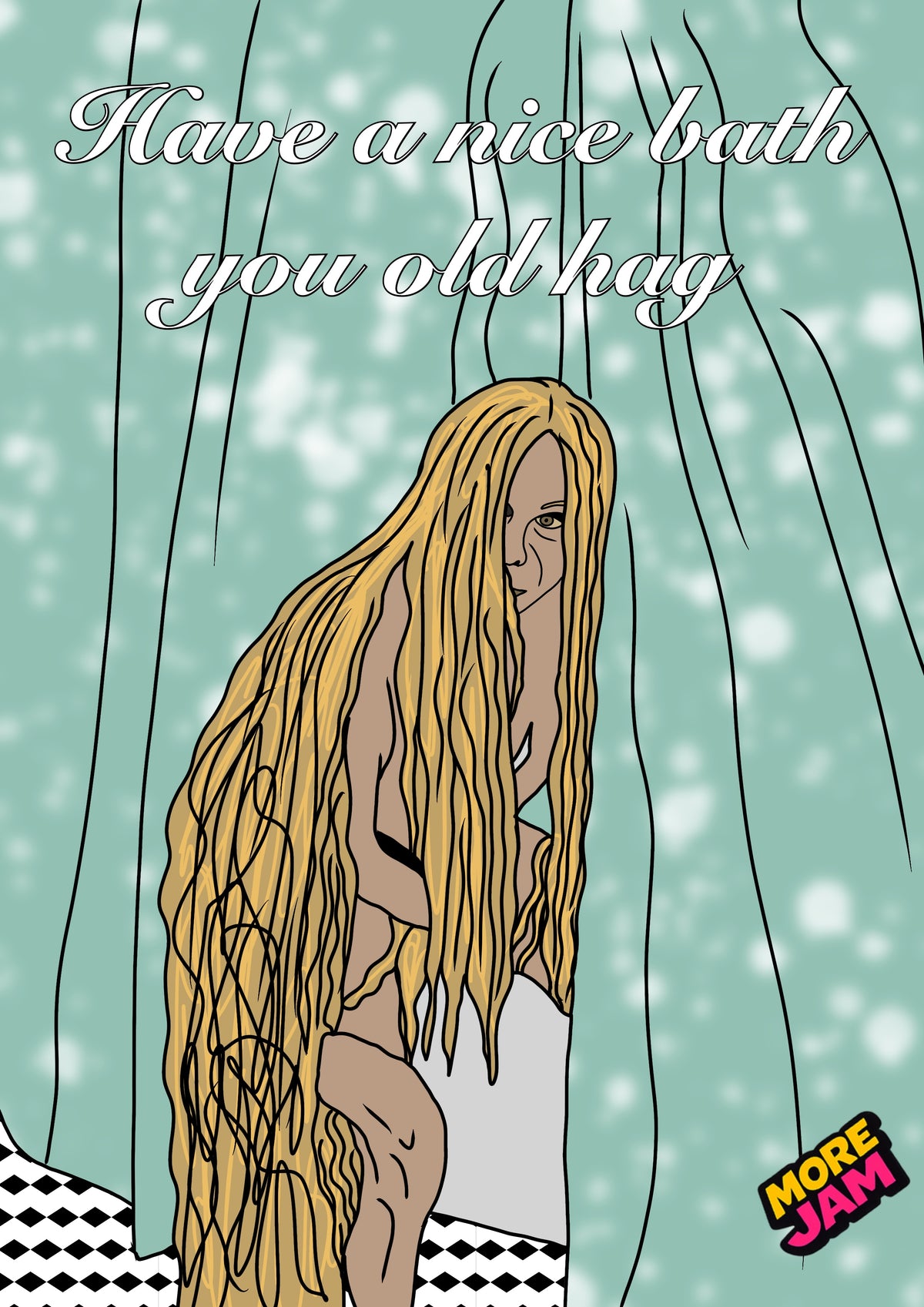 Widows Bay Old Hag Card | Funny Birthday Card | More Jam