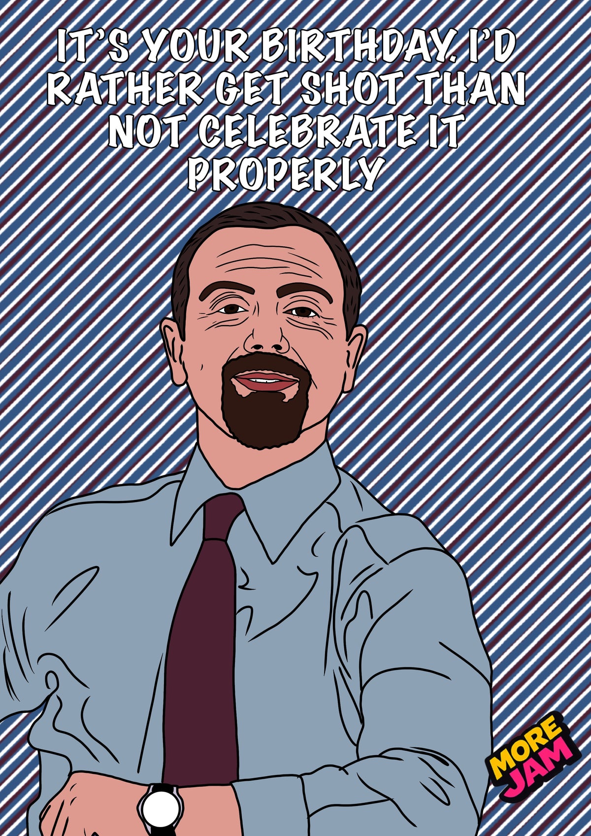 Brooklyn 99 Charles Boyle Rather Get Shot | Funny Birthday Card | More Jam