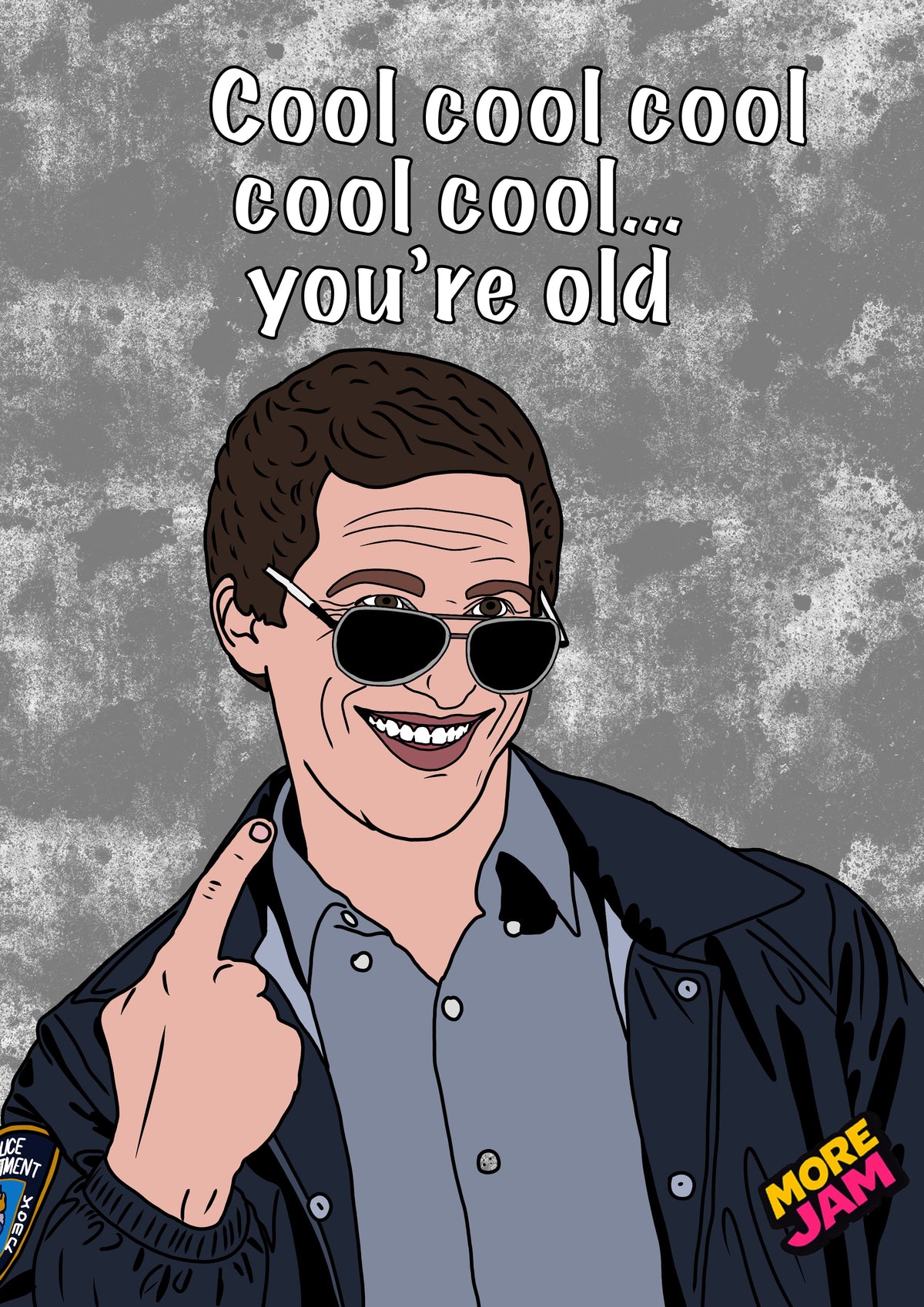 Brooklyn 99 Jake Peralta Cool Cool Cool | Funny Birthday Card | More Jam