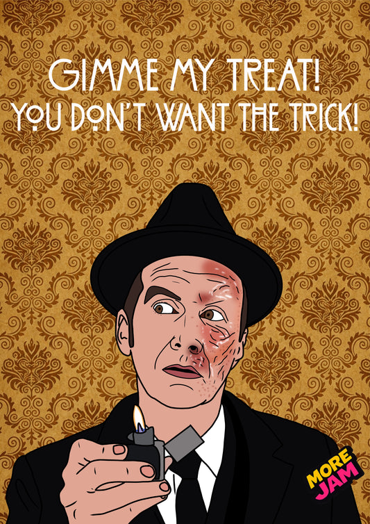 American Horror Story Give Me My Treat Card | Creepy Birthday Card | More Jam