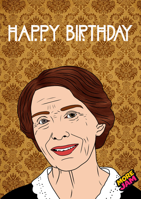 American Horror Story Moira Housekeeper Card | Creepy Birthday Card | More Jam