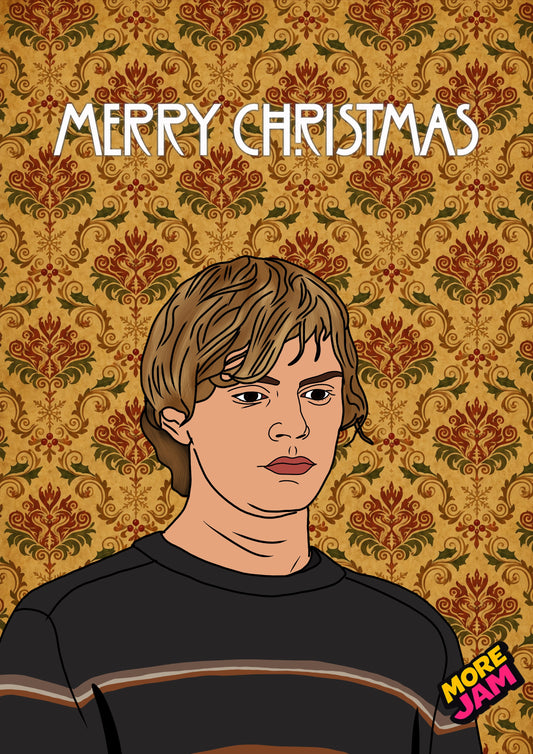 American Horror Story Tate Card | Creepy Christmas Card | More Jam