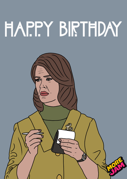 American Horror Story Lana Winters Sarah Paulson Card | Creepy Birthday Card | More Jam