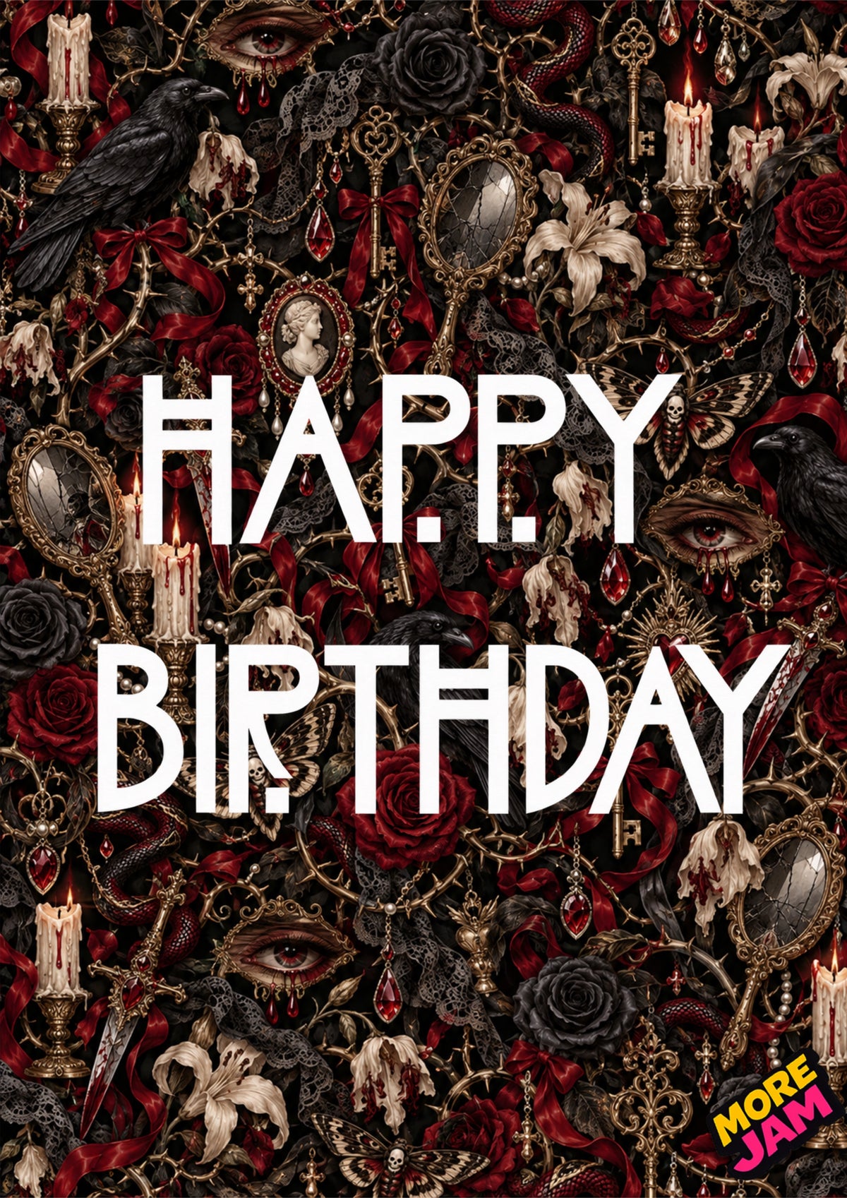 American Horror Story Style| Creepy Birthday Card | More Jam
