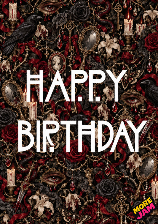 American Horror Story Style| Creepy Birthday Card | More Jam
