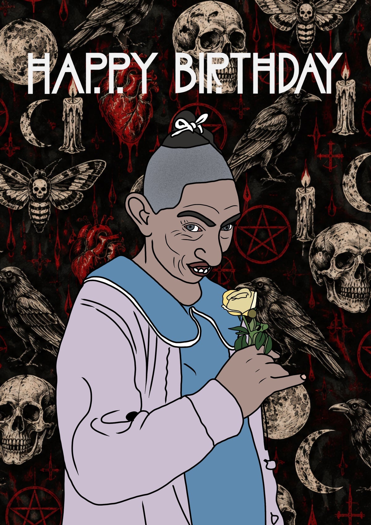 American Horror Story Pepper | Creepy Birthday Card | More Jam