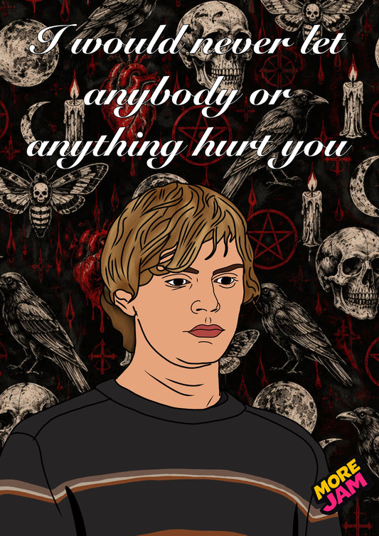 American Horror Story Tate Never Let Anybody Hurt You | Creepy Birthday Card | More Jam