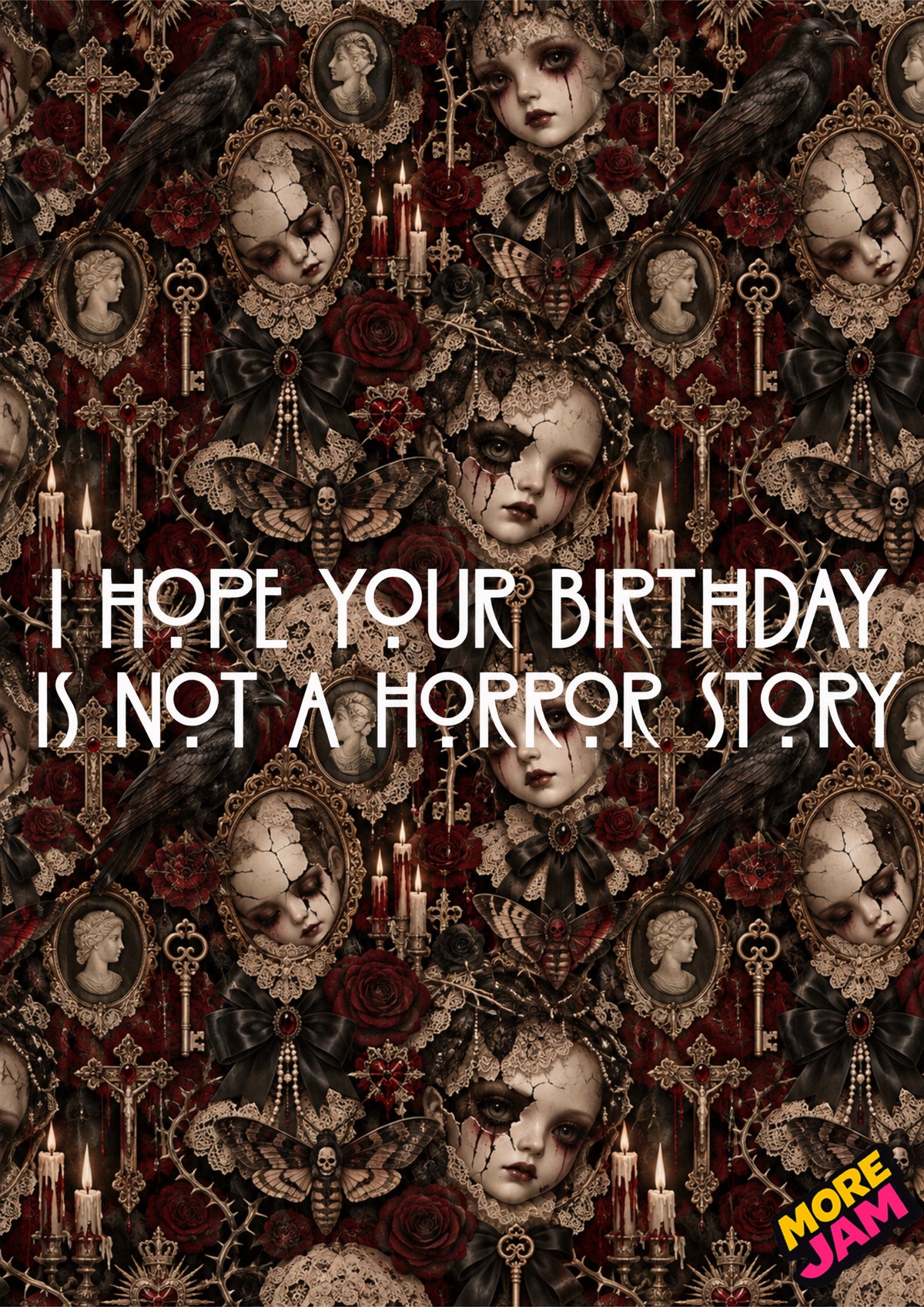 American Horror Story Doll Style | Creepy Birthday Card | More Jam