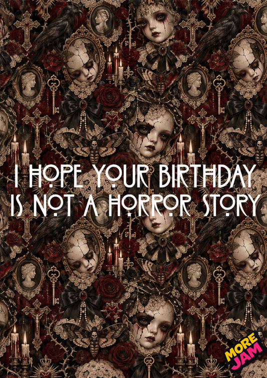 American Horror Story Doll Style | Creepy Birthday Card | More Jam