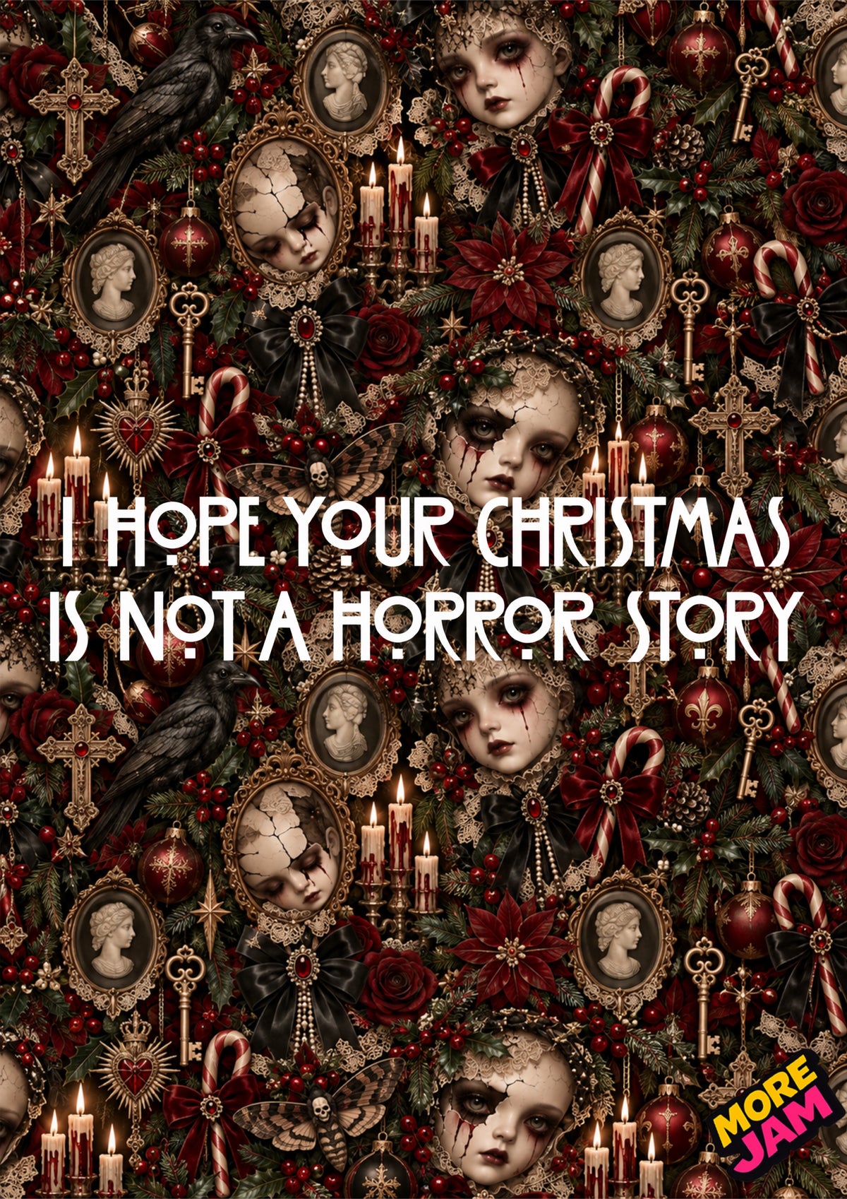American Horror Story Doll Style | Creepy Christmas Card | More Jam