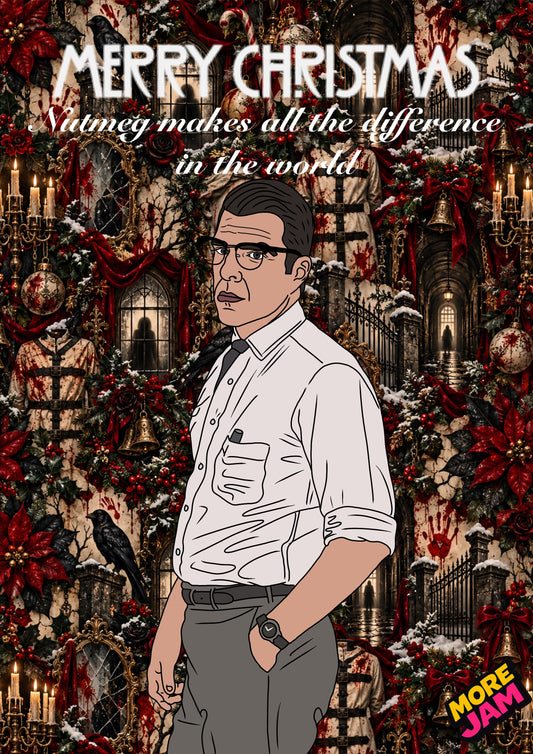 American Horror Story Dr Thredson | Creepy Christmas Card | More Jam