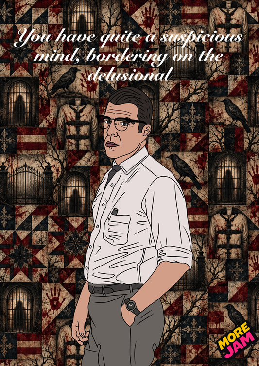 American Horror Story Dr Thredson | Creepy Birthday Card | More Jam