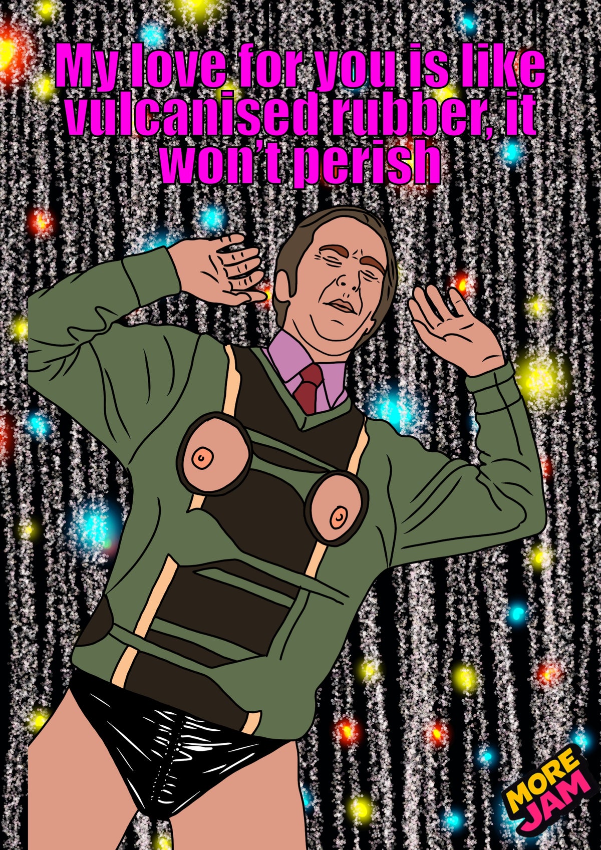 Vulcanised Rubber | I’m Alan Partridge Card Funny BBC Comedy | More Jam