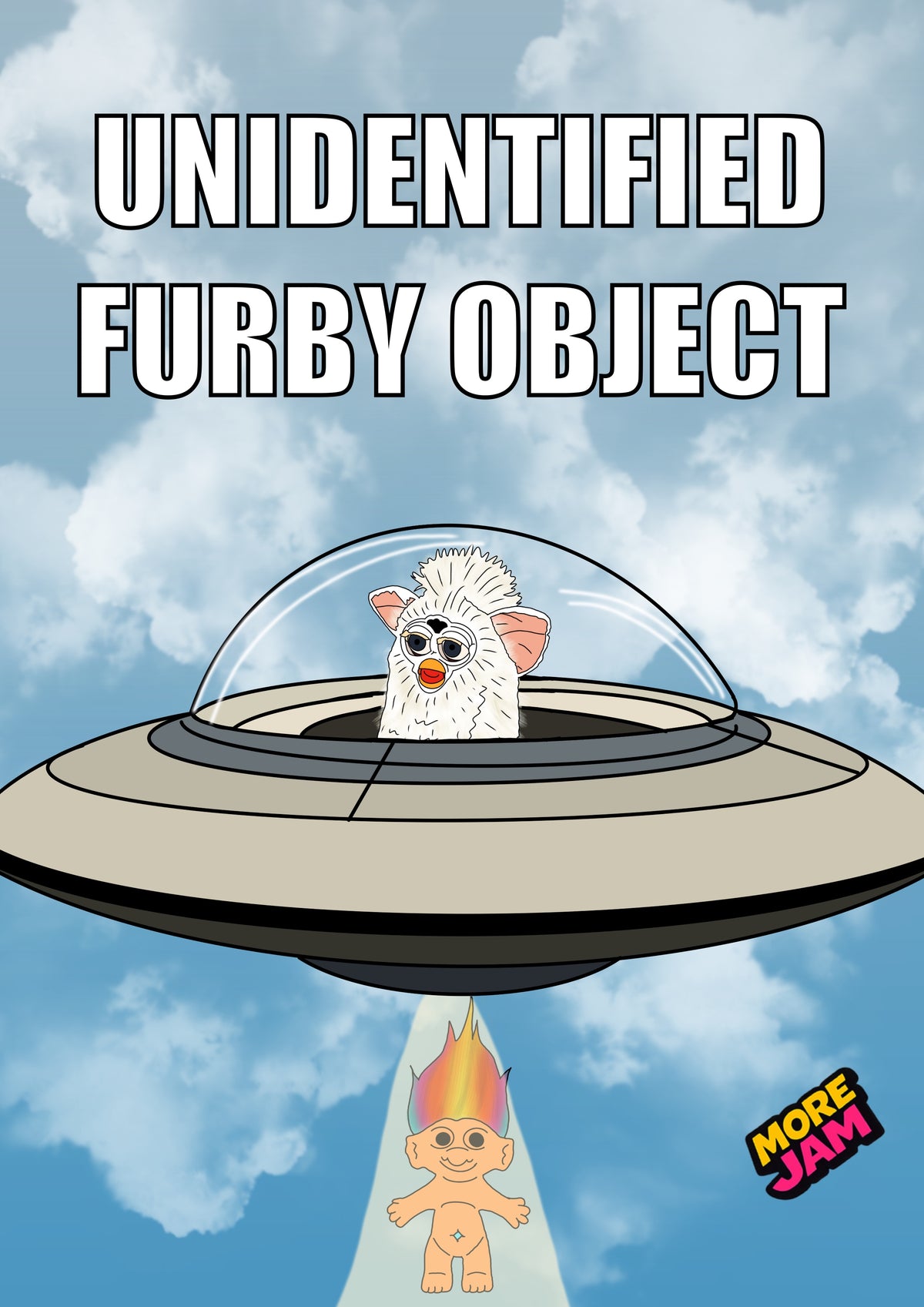 Furby UFO | Funny Birthday Card | More Jam