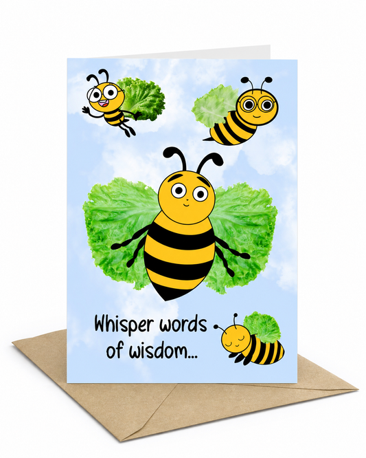Lettuce Bee The Beatles | Funny The Beatles Music Card | More Jam