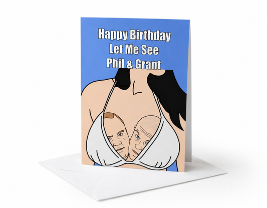 Phil & Grant | Funny Rude Girlfriend Birthday Card | More Jam