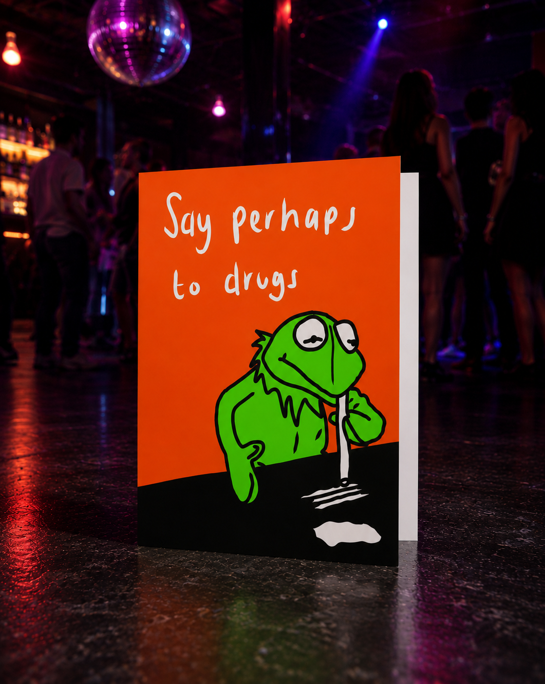 Say Perhaps To Drugs  | Funny Rude Birthday Card | More Jam