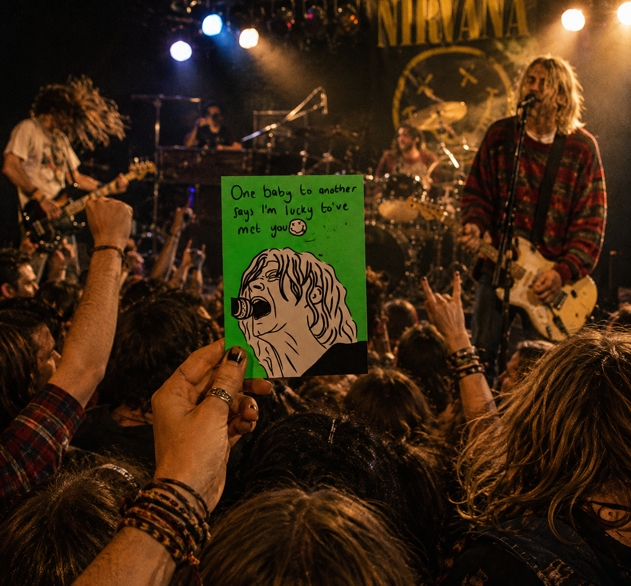 Nirvana Drain You | Bold Bright Birthday Card | More Jam