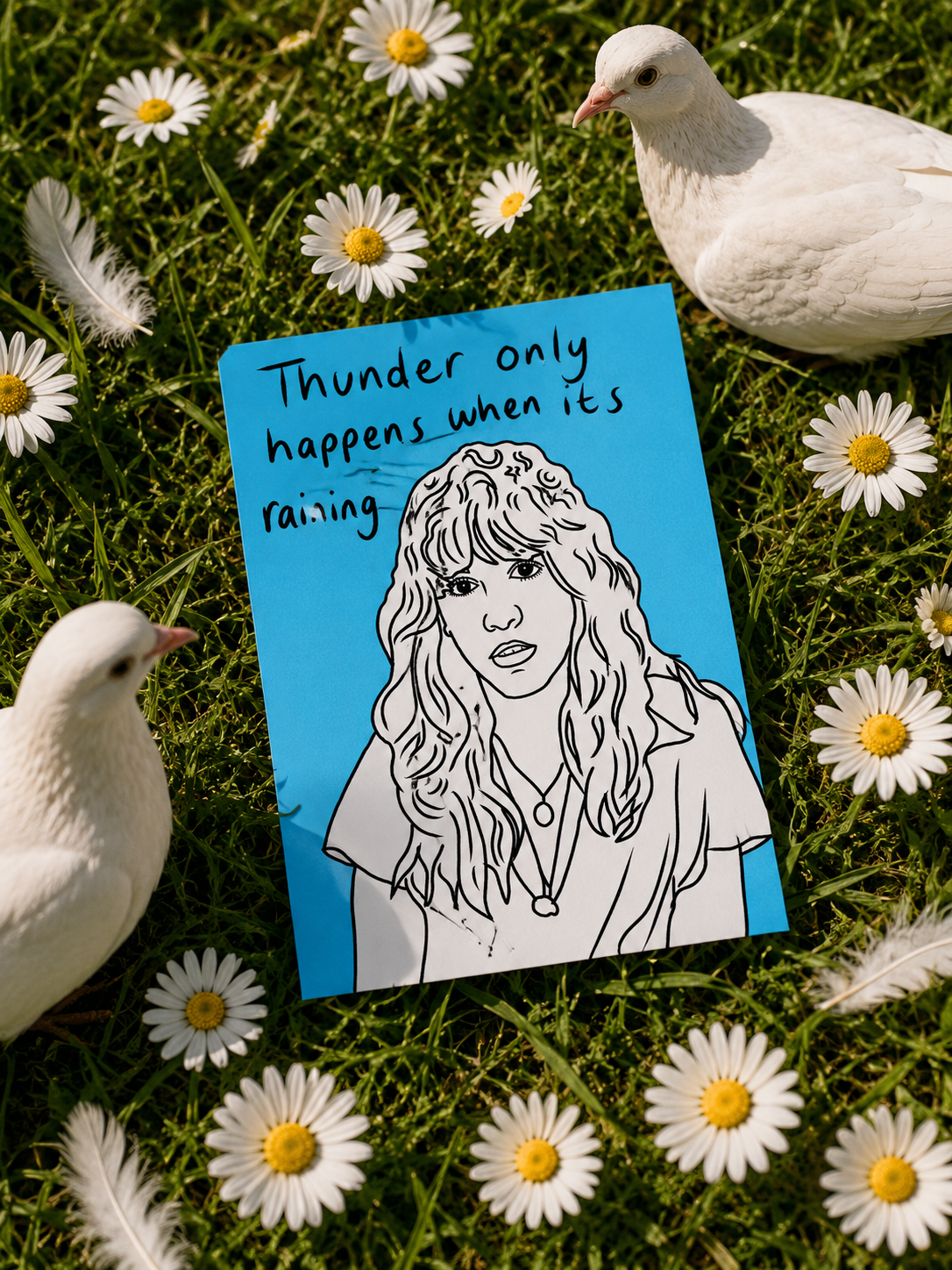 Stevie Nicks Fleetwood Mac | Bold Bright Birthday Card | More Jam
