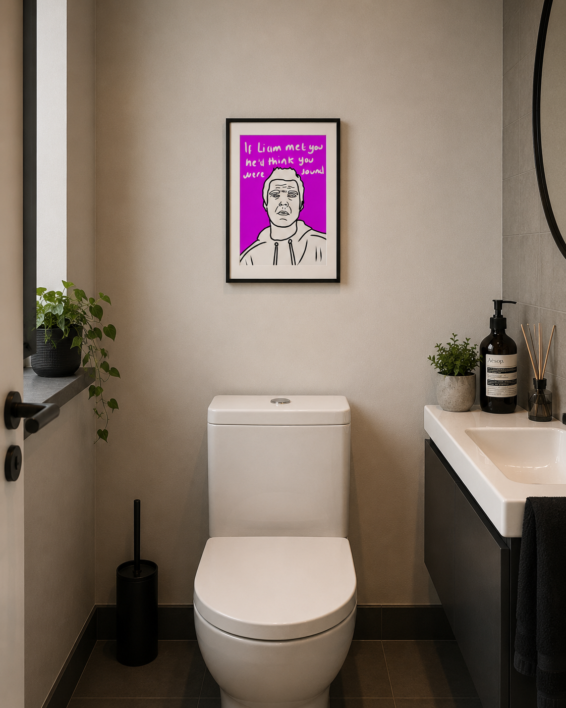 Liam Gallagher Bold Prints UK | Unique A4 Wall Art | More Jam