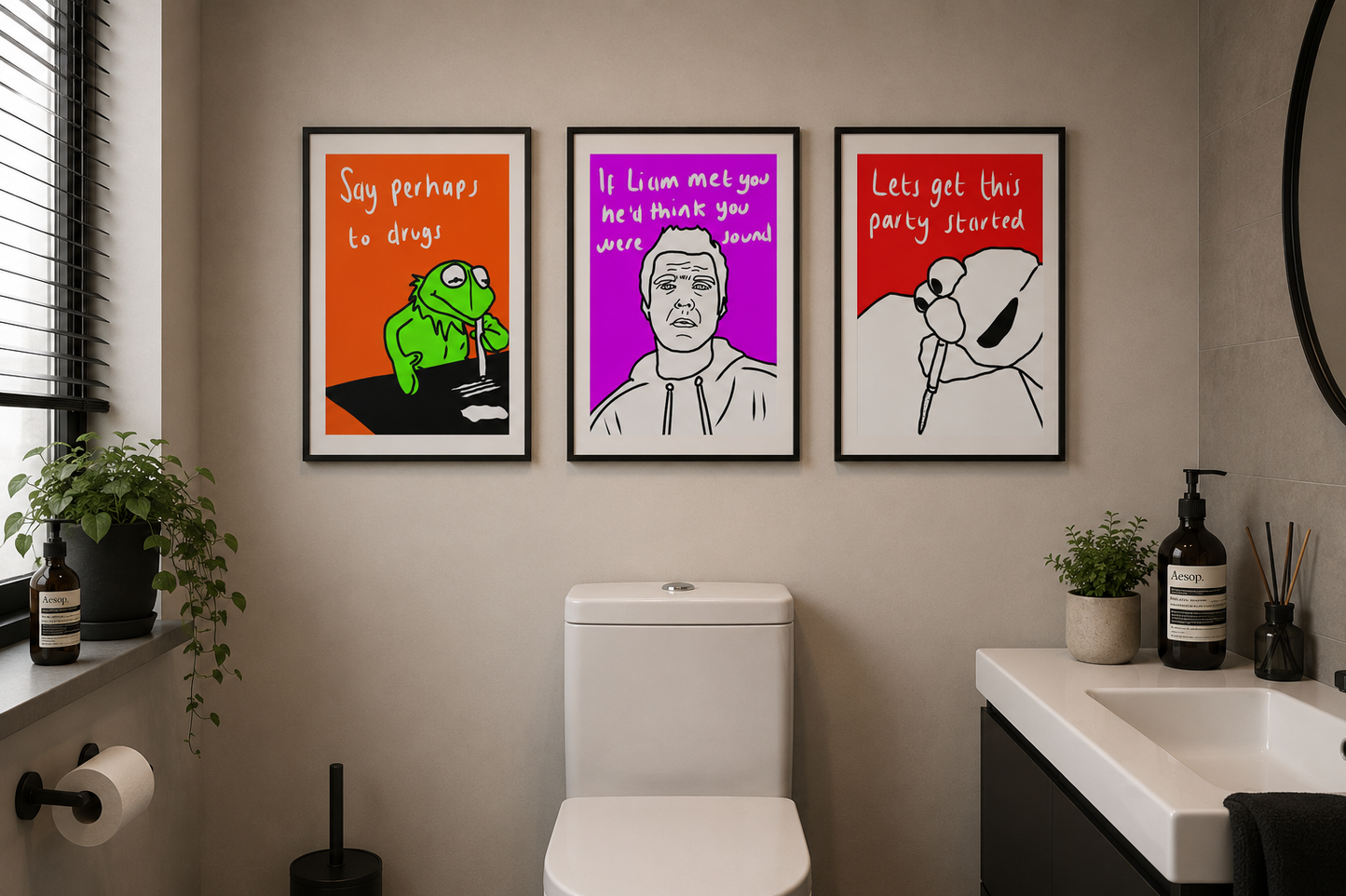Party Time Prints UK | Unique A4 Wall Art | More Jam
