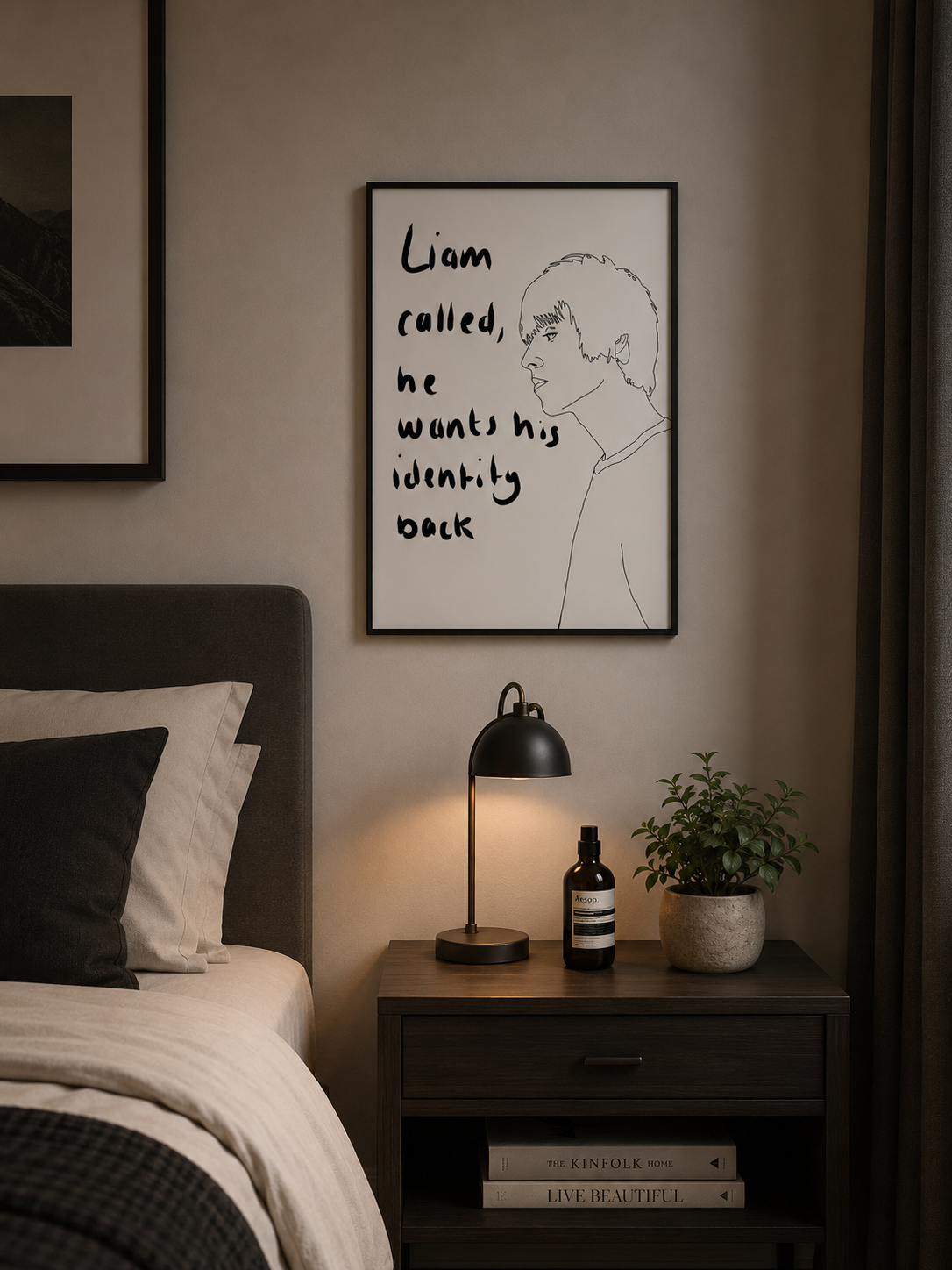 Oasis Liam Gallagher Funny Prints UK | Unique A4 Wall Art | More Jam