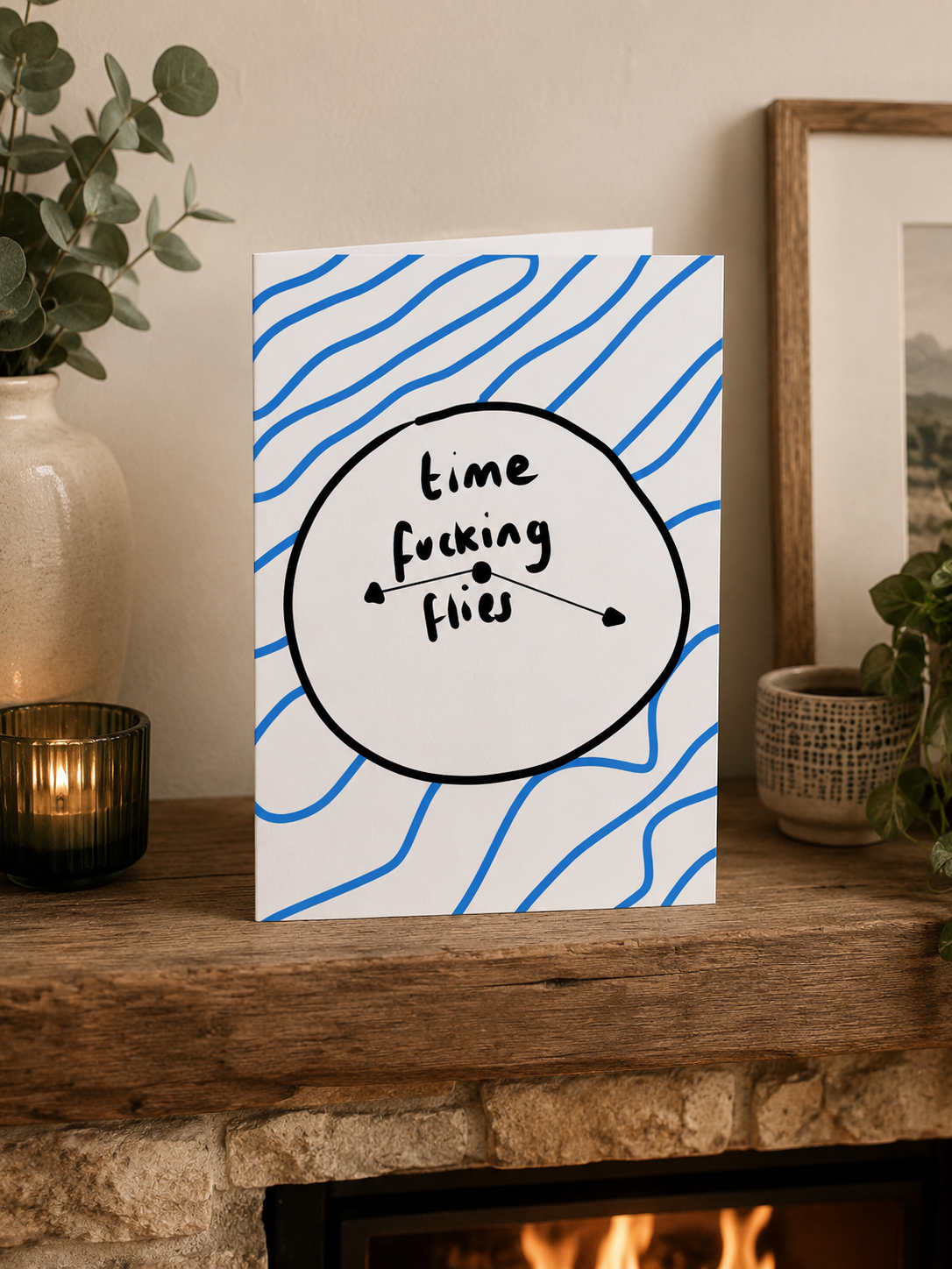 Time Flies | Funny Birthday Card | More Jam