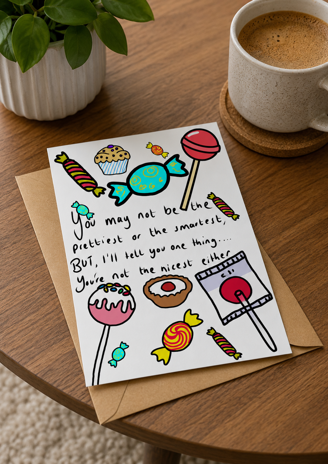 You’re Not The Prettiest…| Funny Rude Birthday Card | More Jam