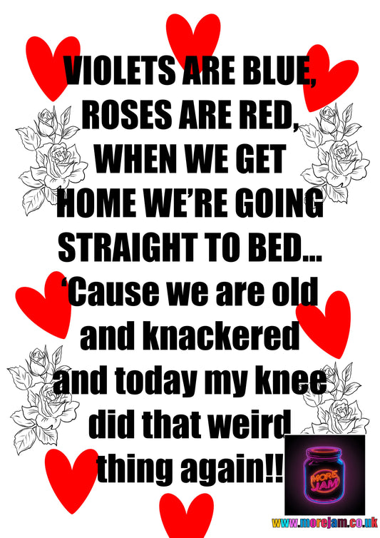 Valentines Day Card For The Tired Couples| More Jam