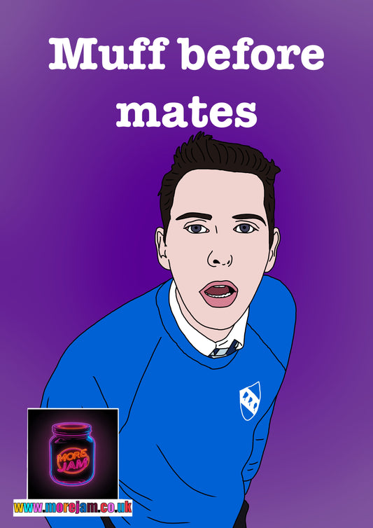 Inbetweeners Card Neil Muff Before Mates Channel 4 Comedy Card UK