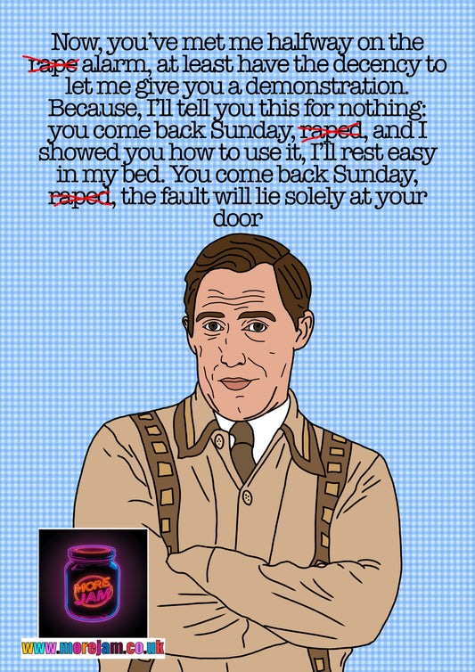 R*pe Alarm Bryn Gavin & Stacey - Funny BBC Comedy Card