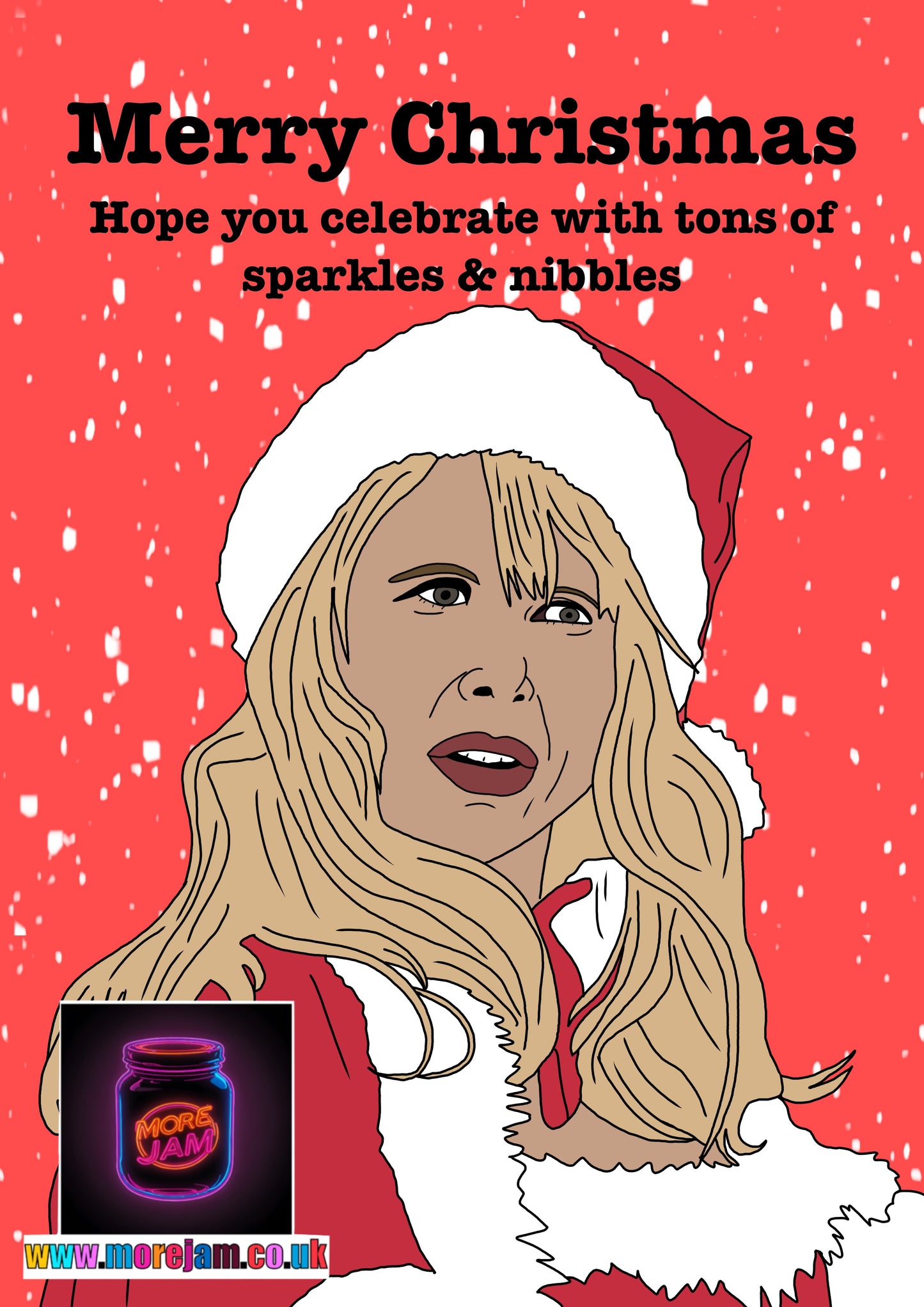 Motherland Amanda "Tons of Sparkle" Christmas Card - Funny BBC & Netflix Comedy