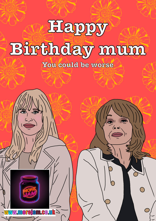 Motherland Amanda Happy Birthday Mum Card - Funny BBC & Netflix Comedy