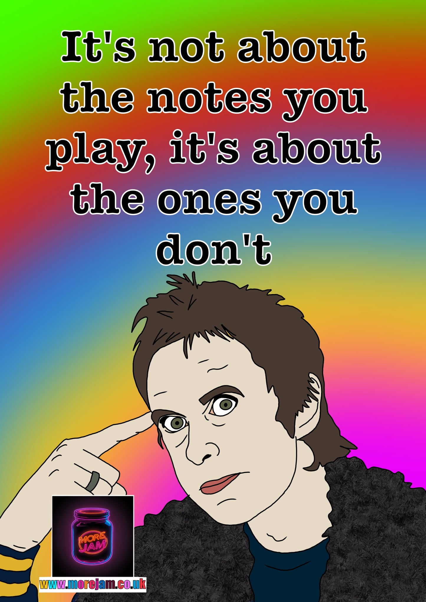 “It's Not About The Notes You Play" Super Hans | Peep Show Funny Card
