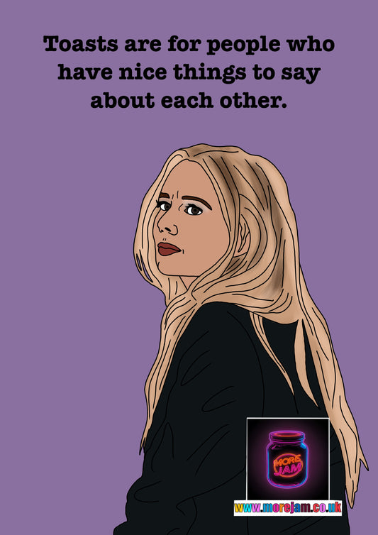 Morgan “Toasts Are For People Who Have Nice Things To Say About Each Other” Nobody Wants This Card | Comedy Netflix Series