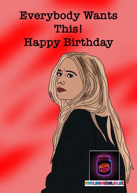 Birthday Card Morgan “Everybody Wants This” Nobody Wants This Card | Comedy Netflix Series