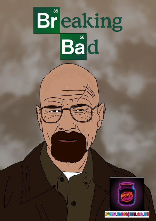 Breaking Bad Walter White Card | Netflix Series | More Jam