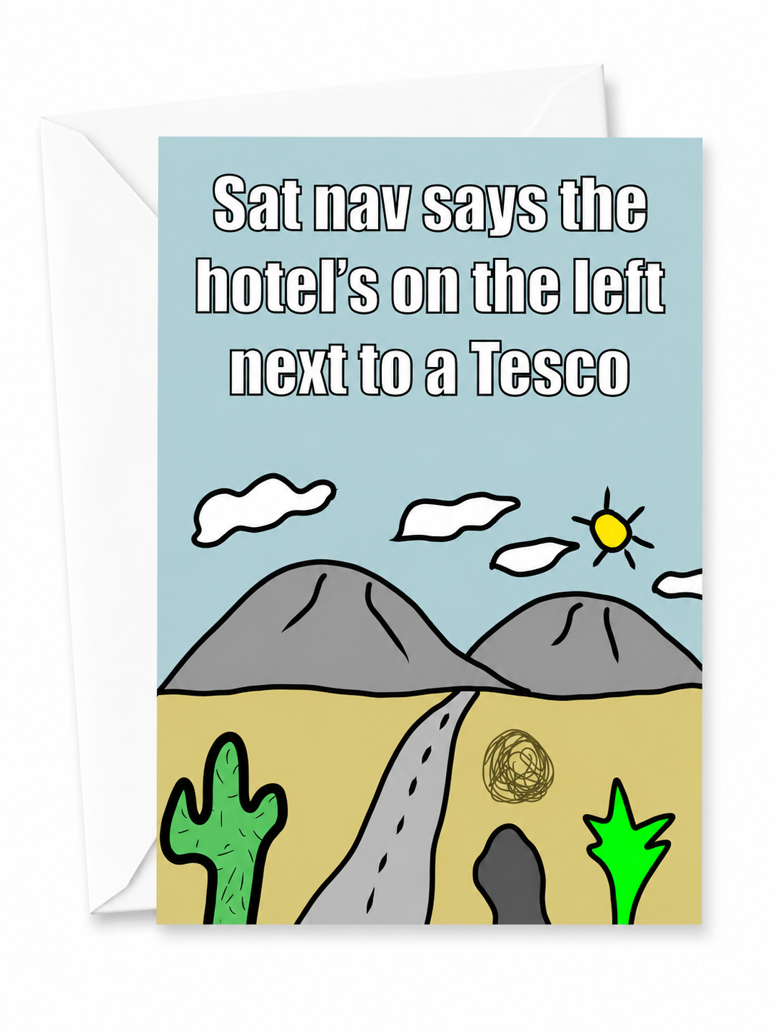 Sat Nav Problems Card | Funny Birthday Card | More Jam