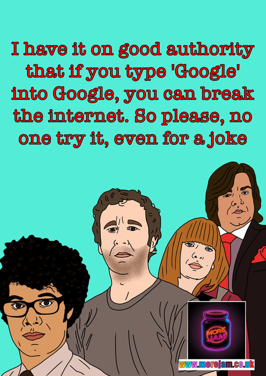 The IT Crowd Typing Google Into Google Card | Channel 4 Comedy Series | More Jam