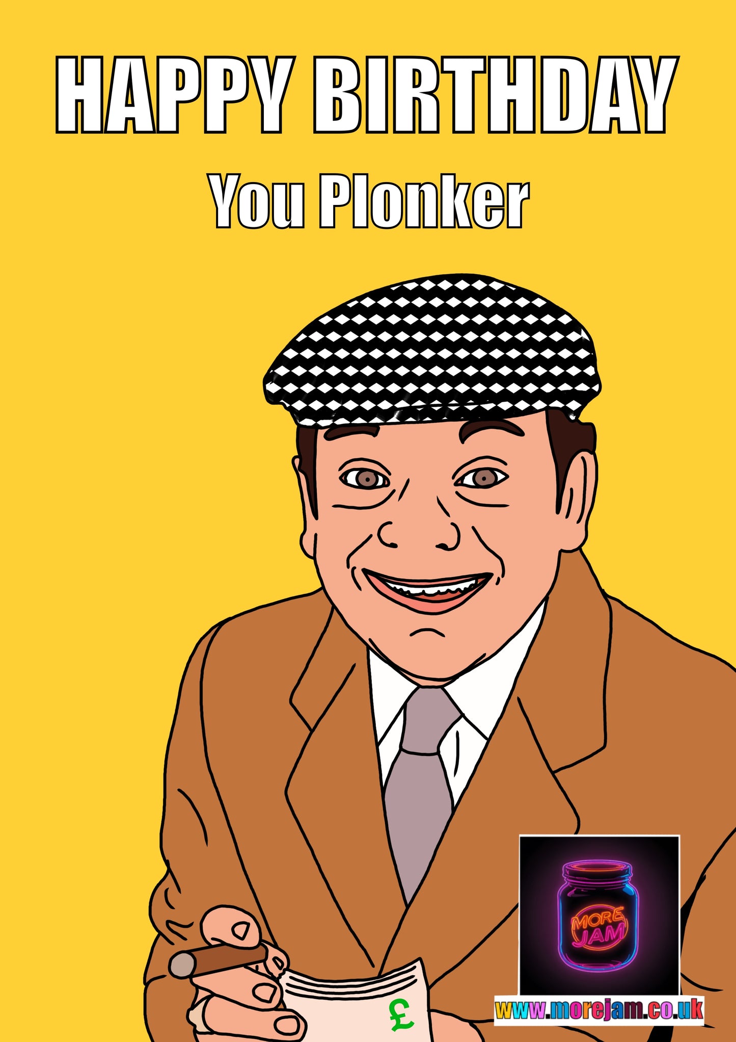 Del Boy Plonker Birthday Card | Funny BBC Comedy Only Fools & Horses Card | More Jam