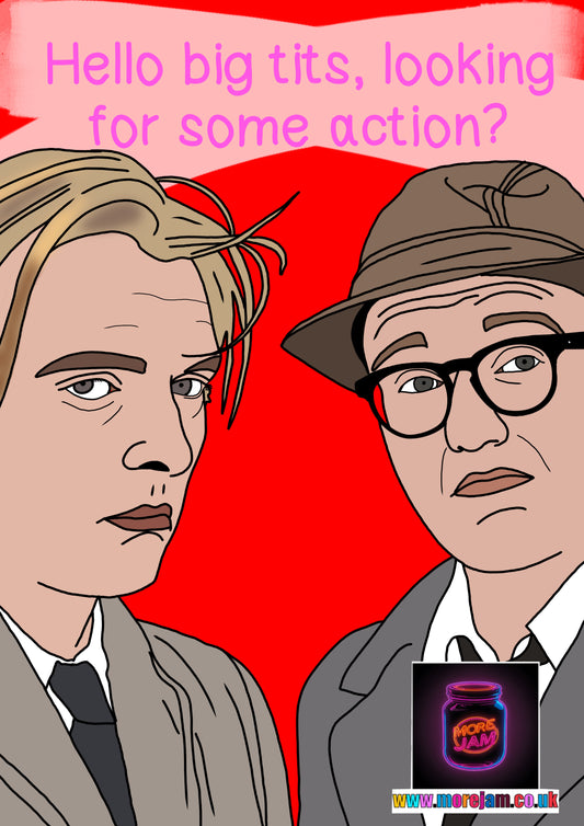 Bottom Looking For Some Action? Card Funny BBC Comedy | More Jam