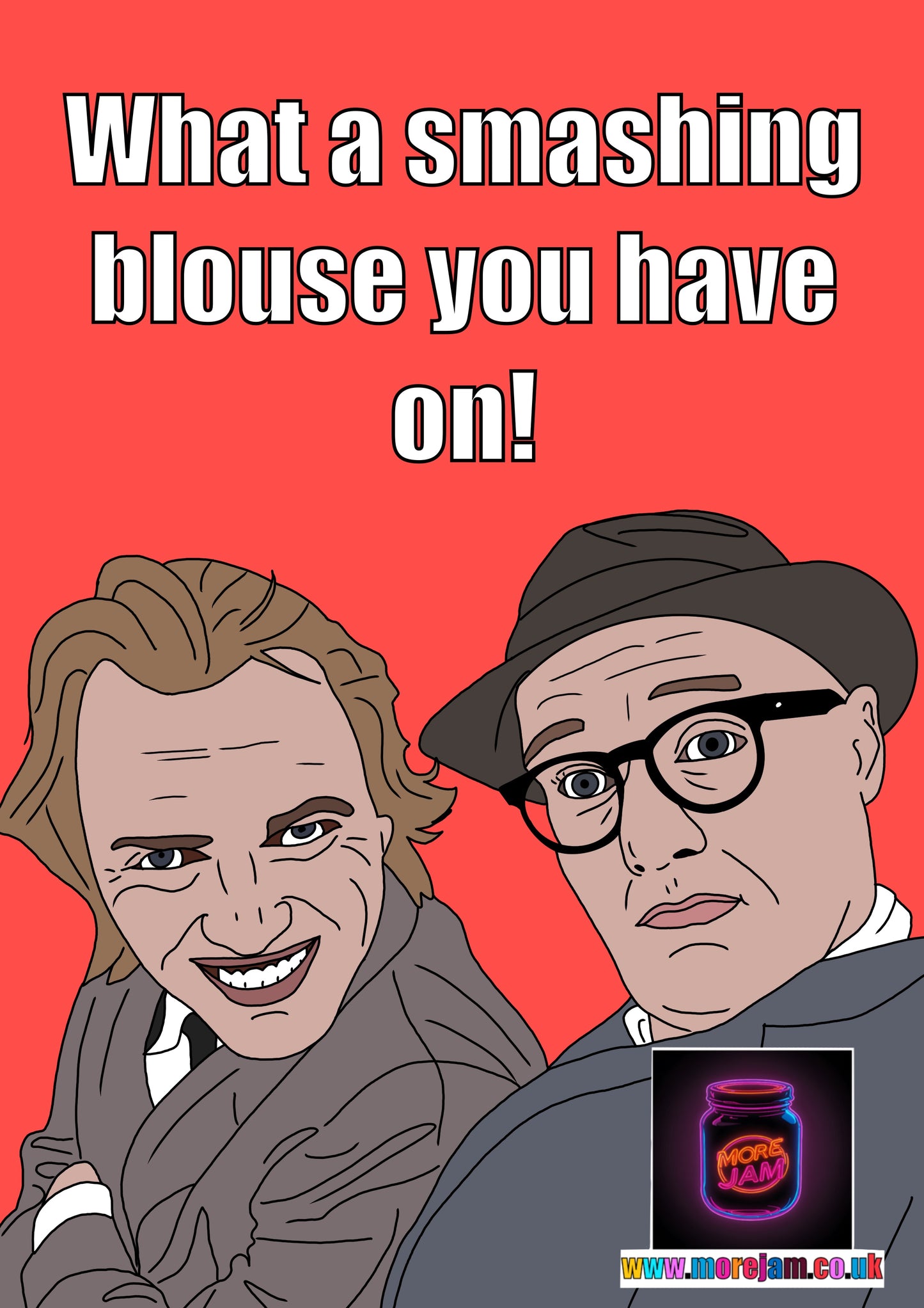 Bottom Smashing Blouse Card Funny BBC Comedy | More Jam