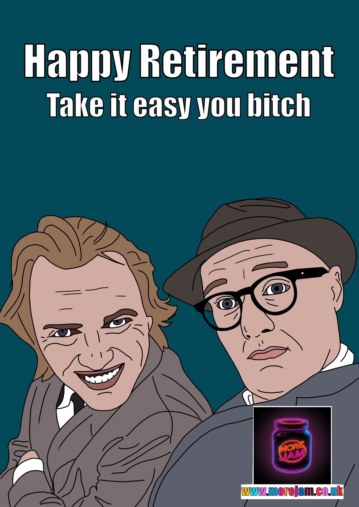 Bottom Take It Easy Retirement Card Funny BBC Comedy | More Jam