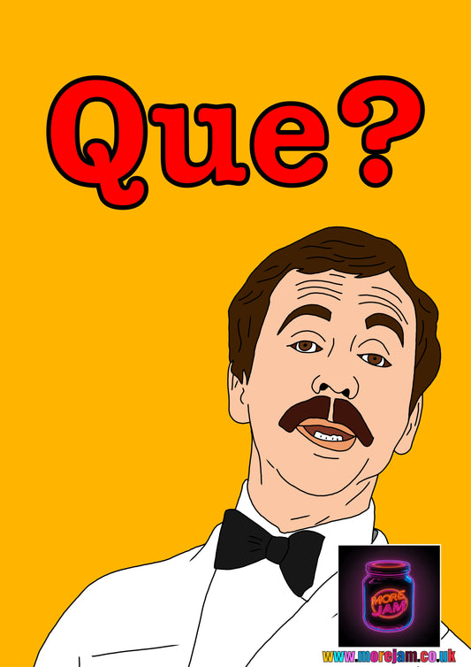 Fawlty Towers Manuel Card Que | Funny BBC Comedy | More Jam