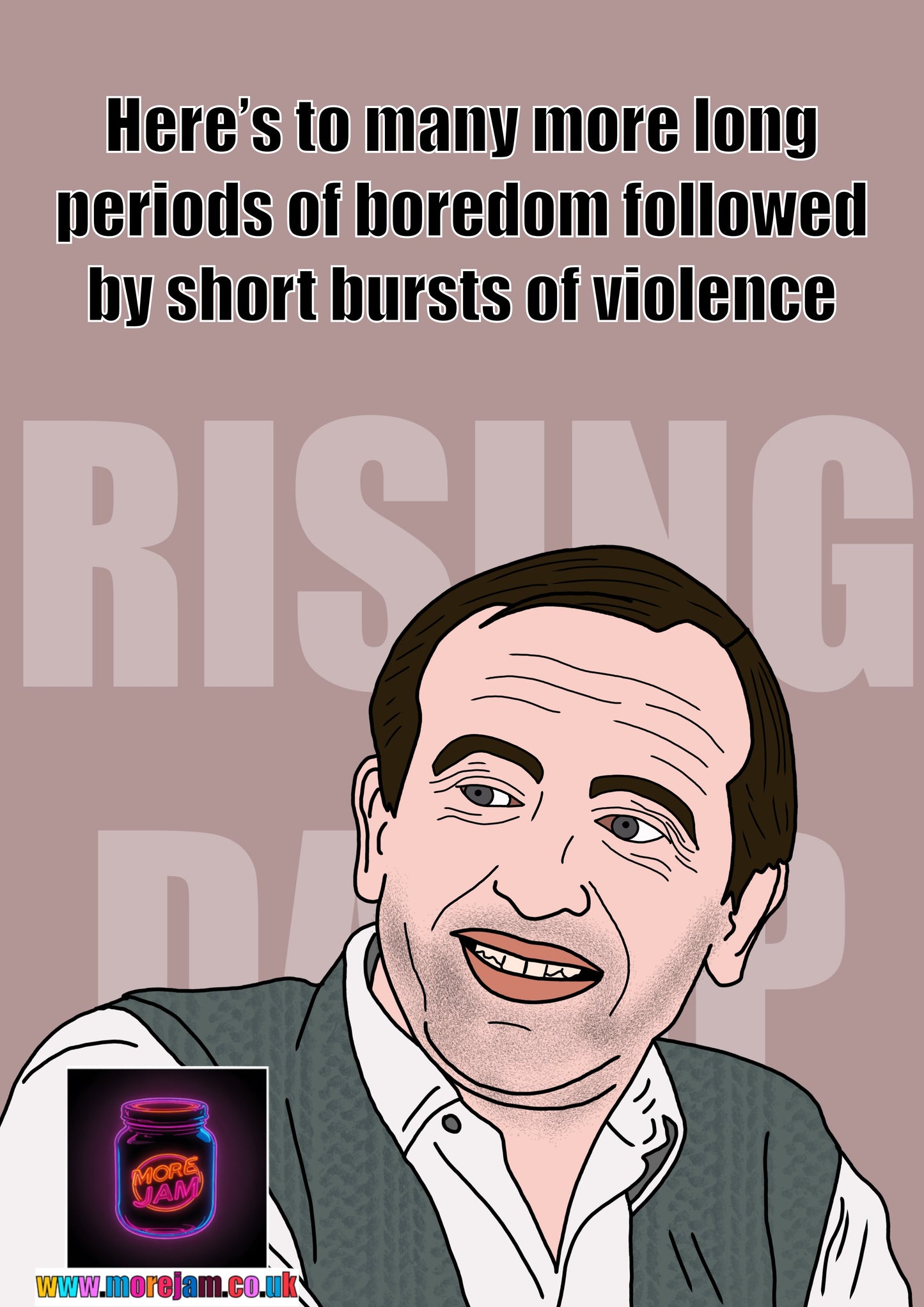 Rising Damp Rigsby Anniversary Card | Funny Classic British Comedy | More Jam