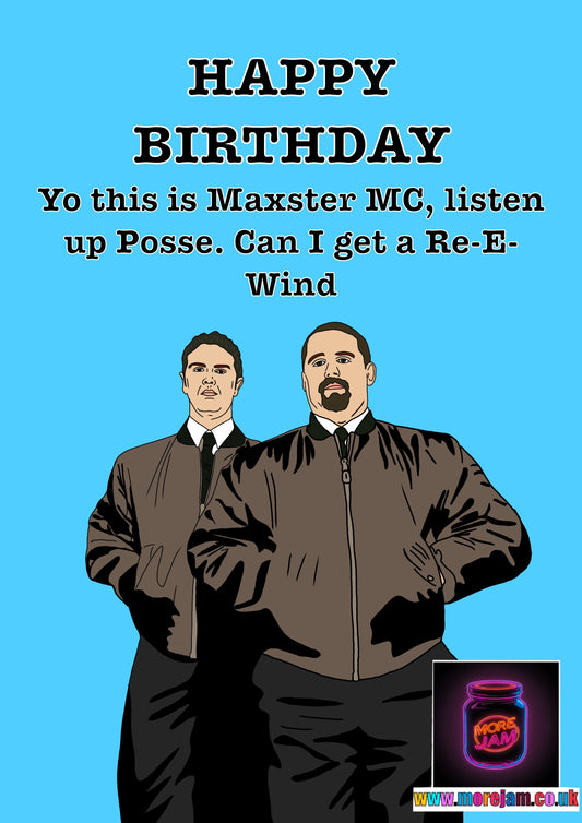 Phoenix Nights Max And Paddy Listen Up Posse Birthday Card | Funny Comedy Card | More Jam
