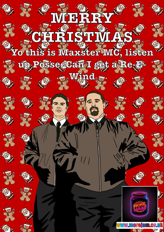 Phoenix Nights Max And Paddy Listen Up Posse Christmas Card | Funny Comedy Card | More Jam