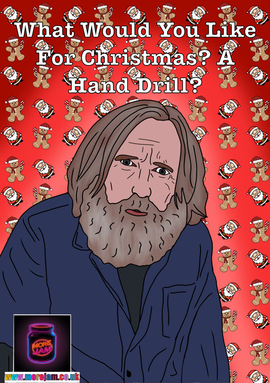 Small Prophets Hand Drill Christmas Card | Funny BBC Comedy | More Jam